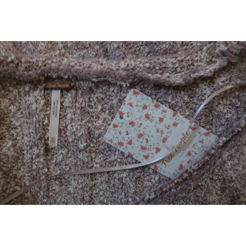Free People NWT Sweater XS Mauve Good Day Pullover Oversized Extra Small - Picture 6 of 6